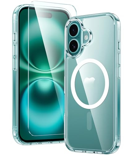 FNTCASE Clear Magnetic iPhone 16 Case