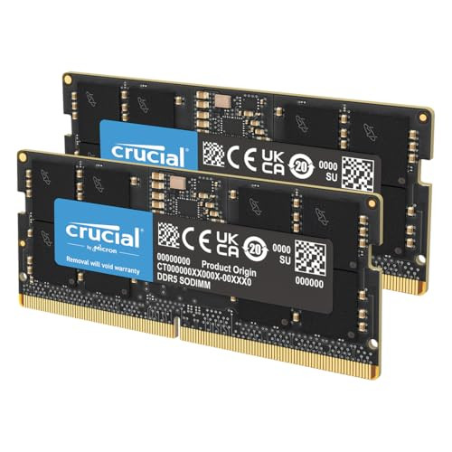 Crucial 64GB (2x32GB) DDR5 5600MHz Laptop Memory