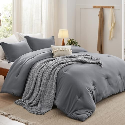 Bedsure 5 PC  Queen Comforter Set
