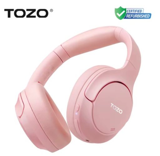 Refurbished TOZO Hi-Res Headphones with Mic Hybrid Active Noise Cancelling