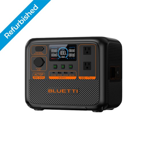Refurbished BLUETTI AC70P Portable Power Station