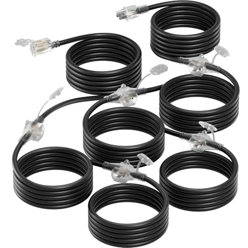 addlon 50FT Black Outdoor Extension Cord