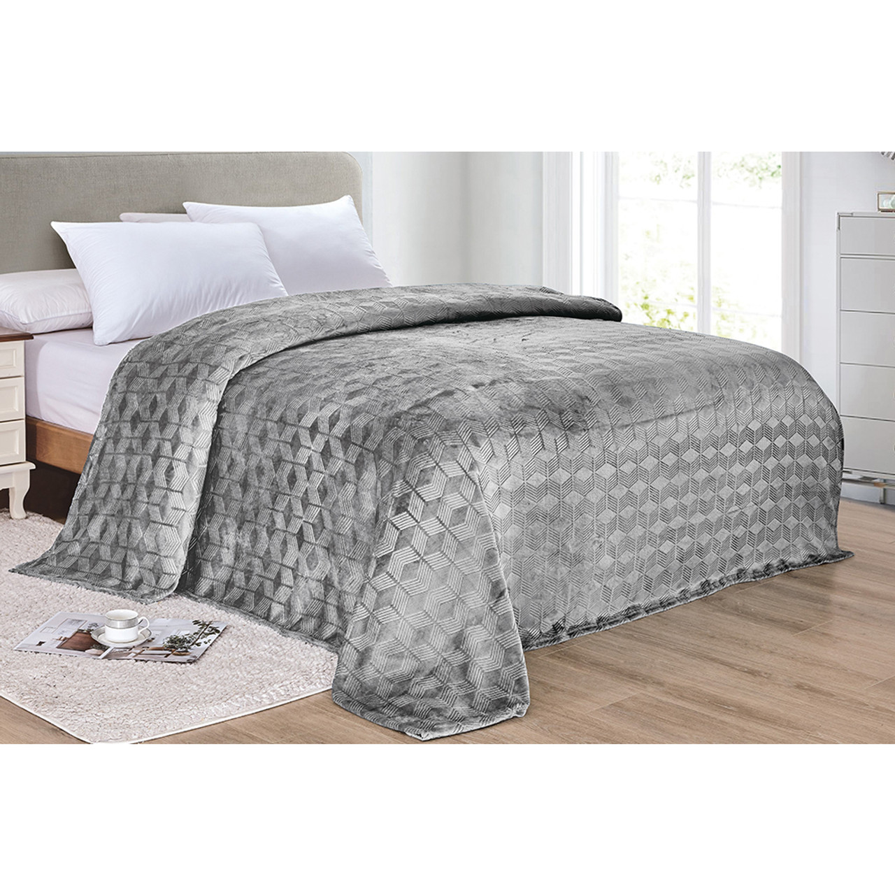 Sheridan Amrani Embossed Microplush Blanket