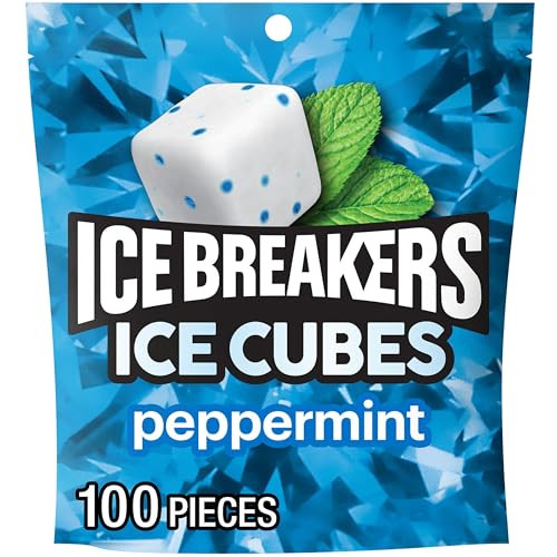 Ice Breakers Ice Cubes Peppermint Sugar Free Chewing Gum