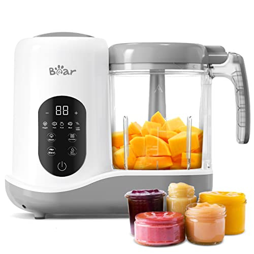 BEAR Baby Food Processor (Steamer + Blender Combo)