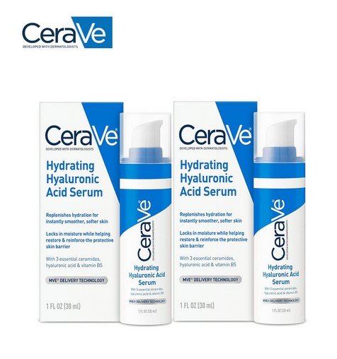 CeraVe Hydrating Hyaluronic Acid Serum (2-Pack)
