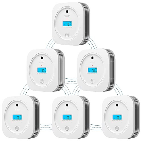 AEGISLINK Wireless Interconnected Smoke and Carbon Monoxide Alarm Combo 6-Pack