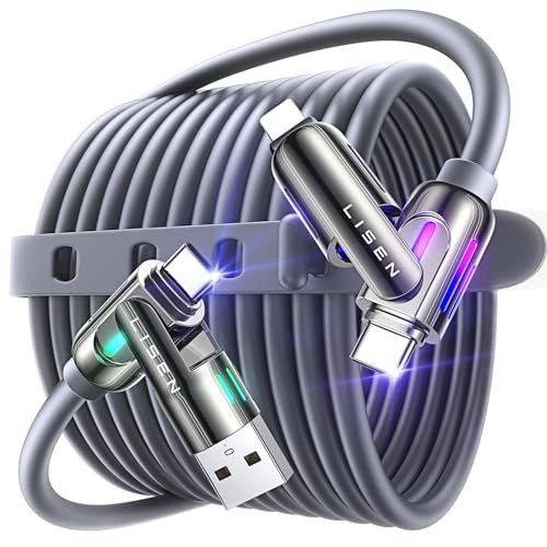 LISEN 4 in 1 Charging Cable with Breathing Light