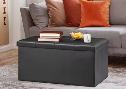 43 Inch Storage Stool Ottoman