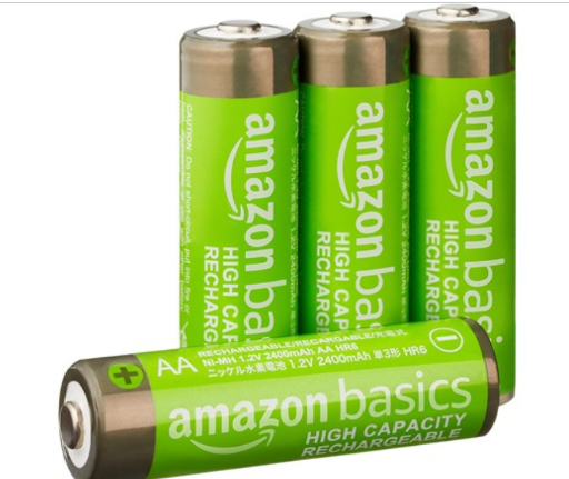 Amazon Basics Rechargeable AA NiMH High-Capacity Batteries