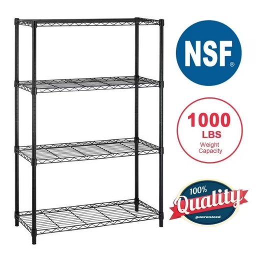 BestOffice 4-Shelf Wire Shelving Unit