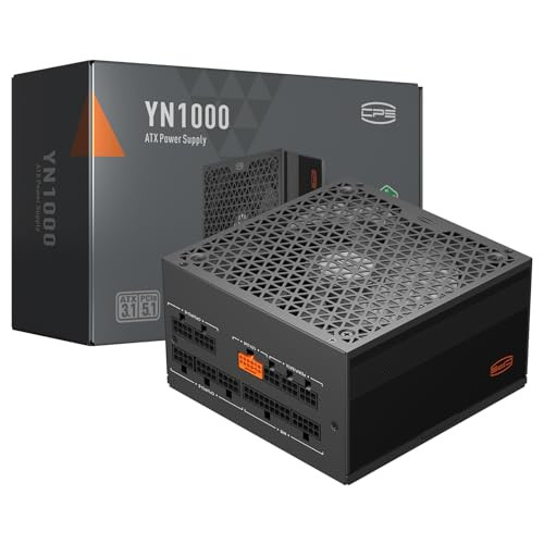 PCCOOLER 1000W Power Supply, PCIe 5.1 & ATX 3.1 Gaming PSU, Wide Compatibility, 135mm FDB Fan w/ 10 Year Warranty