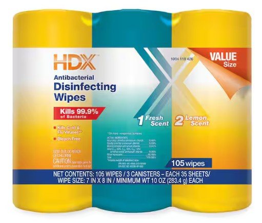 YMMV | HDX Disinfecting Wipes 3-Pack (In-Stores Only)