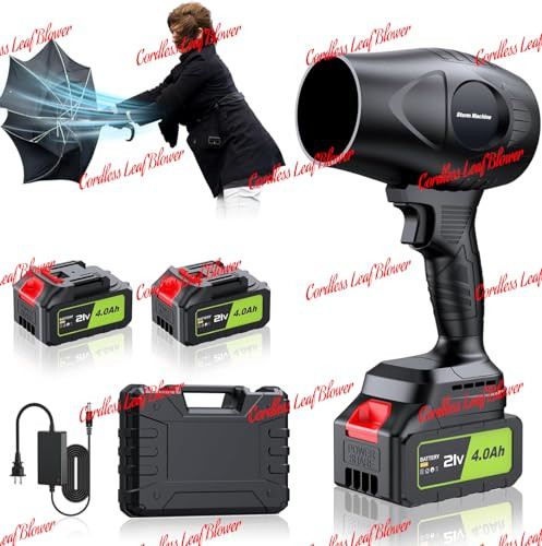 YUQUESEN Lightweight Leaf Blower with Batteries and Charger