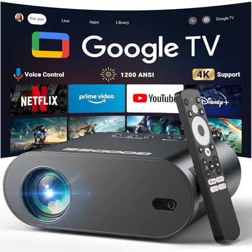 GooDee 4K UHD Smart Projector with WiFi and Bluetooth