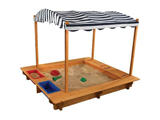 KidKraft Outdoor Covered Wooden Sandbox