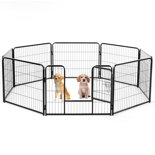 Sweetcrispy Dog Playpen Indoor/Outdoor