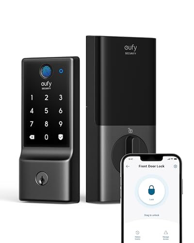 eufy Security C220 Fingerprint Keyless Wi-Fi Deadbolt Smart Door Lock