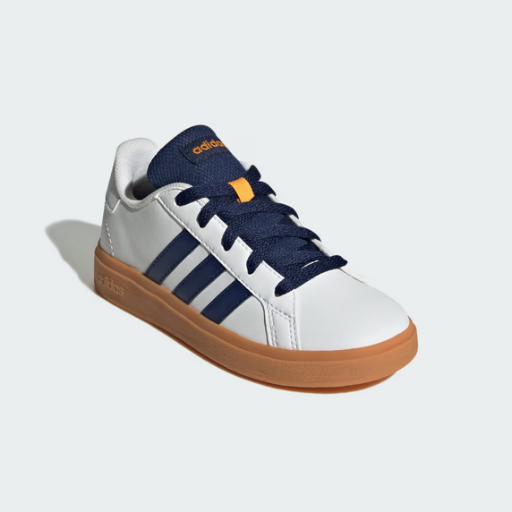 adidas Kids' Grand Court Lifestyle Tennis Lace-Up Shoes