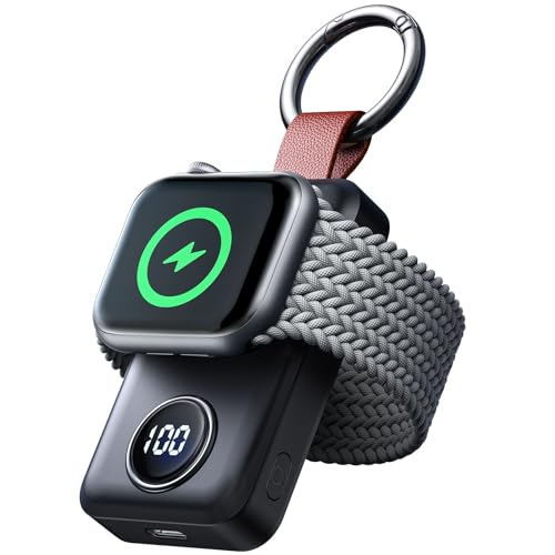 Joyroom 2000mAh Portable Wireless Charger for Apple Watch w/ Magnetic Keychain (Black) Deal