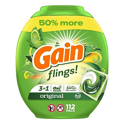 Gain FLINGS Laundry Detergent Pacs - 112ct