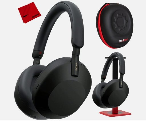 Sony WH-1000XM5 Wireless Noise Canceling Headphones with Stand and Case