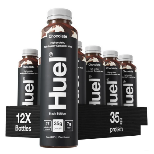 12 Pack of Huel Chocolate Meal Replacement Drink, 16.9 Fl. Oz.