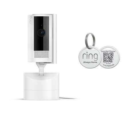 Ring Pan-Tilt Indoor Cam with Ring Pet Tag
