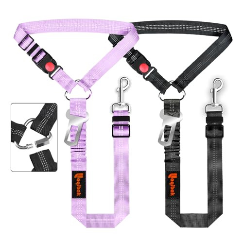 Removable Dog Seat Belt Harness for Car, 2 Pack