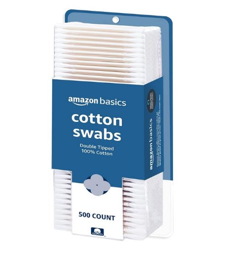 Amazon Basics Cotton Swabs 500 Count
