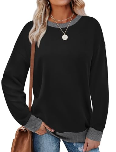 Saloogoe Crewneck Long Sleeve Tops