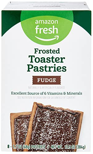Amazon Fresh Frosted Fudge Toaster Pastries