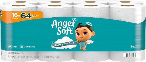 Angel Soft Mega Rolls Toilet Paper