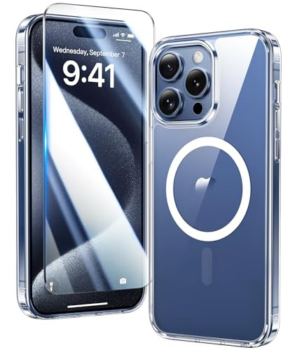 FNTCASE Magnetic Shockproof Case for iPhone 15 Pro Max