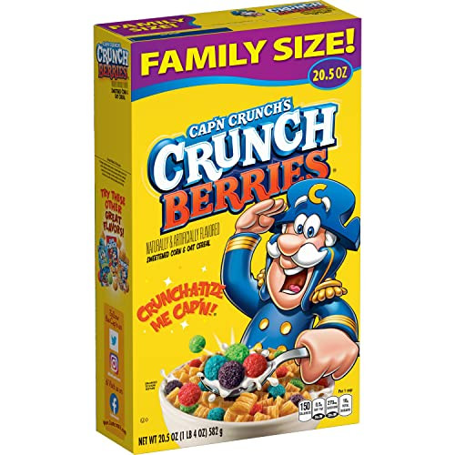 Cap'n Crunch Cereal (Crunchberries), 20.5 Oz.