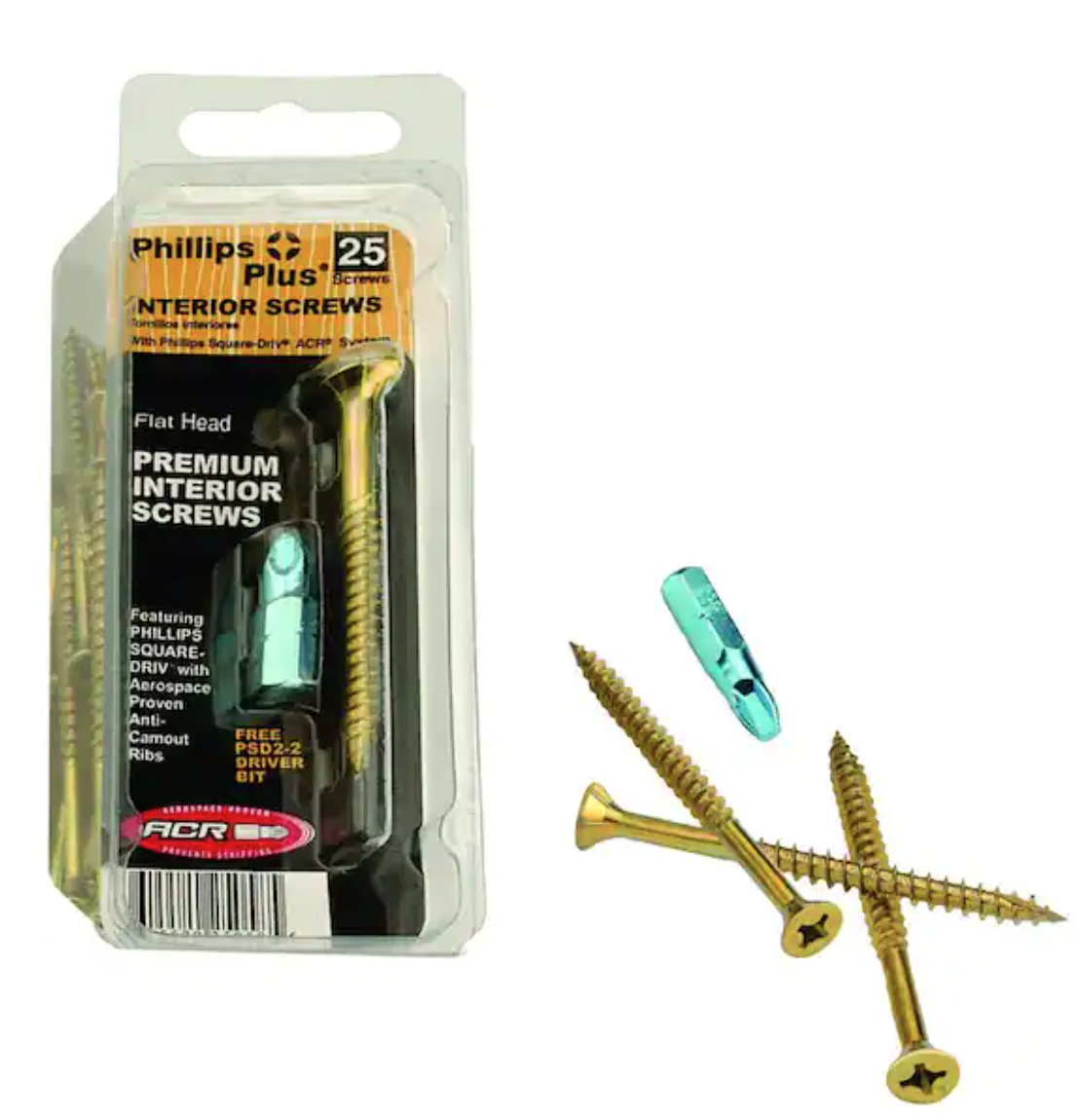 25-Count Phillips #10 4" Wood Screws