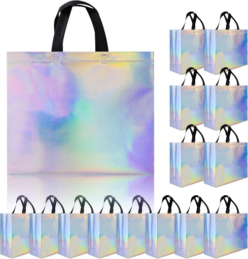 Glossy Reusable Gift Bags - 15 ct