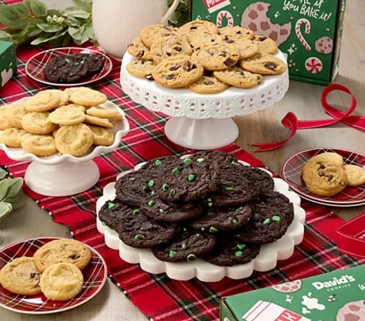 David's Cookies 174 Count Preformed Holiday Cookie Dough