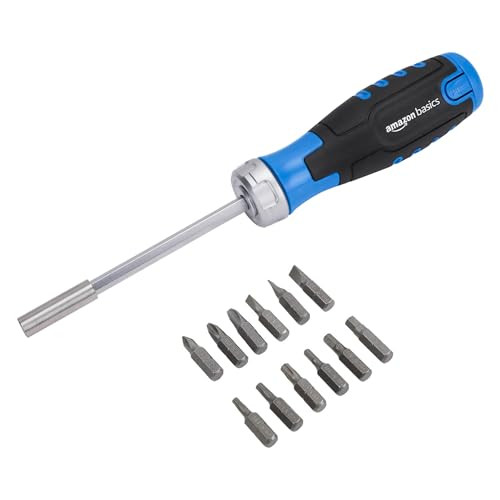 Amazon Basics 12-Piece Ratcheting Magnetic Screwdriver Set