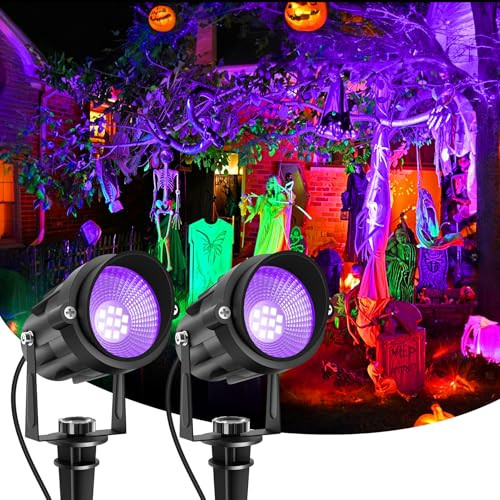 Outdoor LED Black Light Spotlight (2-Pack)