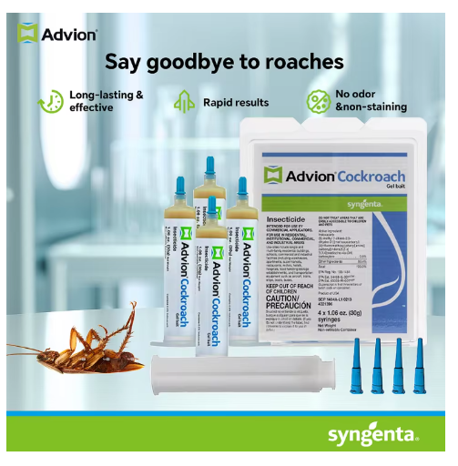 Advion Cockroach Gel Bait 4 Tubes