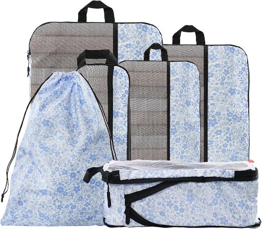 U+U Ultralight Travel Organizers, 6 Pc Set