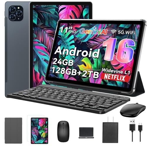 11" Android 16 Tablet with Gemini AI and Accessories