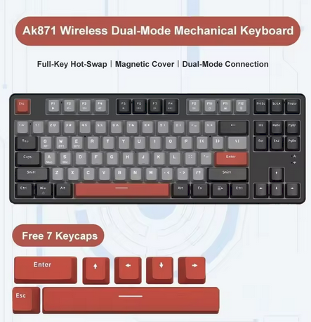 Ajazz AK871 Wireless Gaming Mechanical Keyboard