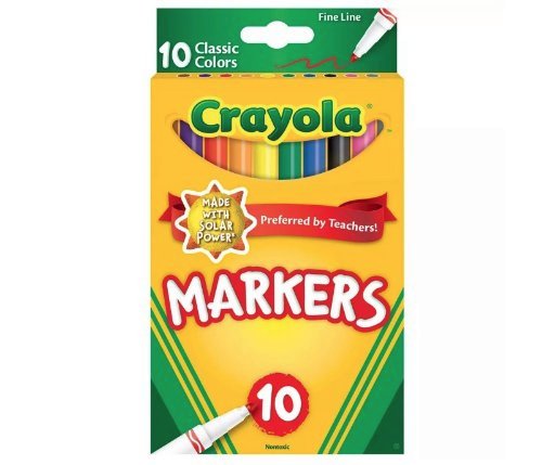 Crayola Fine Line Marker Set, 10 Count
