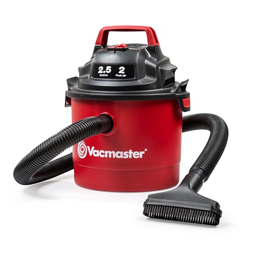Vacmaster 2.5-Gallon 2 Peak HP Wall Mountable Wet/Dry Vacuum