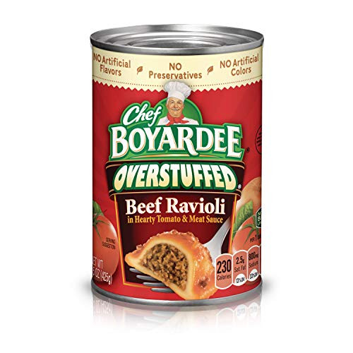 Chef Boyardee Overstuffed Beef Ravioli 12-Pack