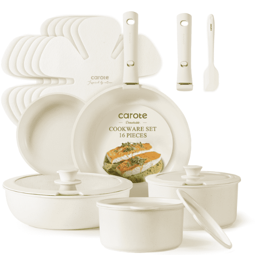 Carote Granite Non-Stick Pots and Pans Set