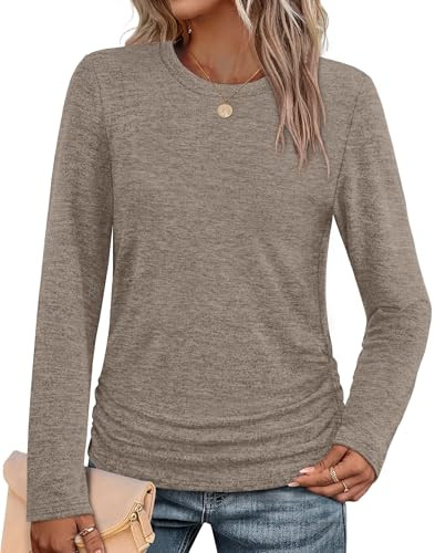 SAMPEEL Womens Long Sleeve Tops