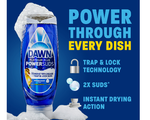 Dawn Platinum Plus PowerSuds Dish Soap